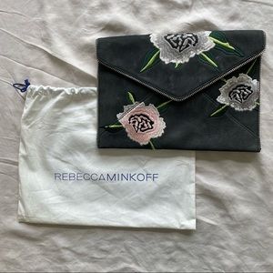 Rebecca Minkoff Floral Leo Nubuck Clutch